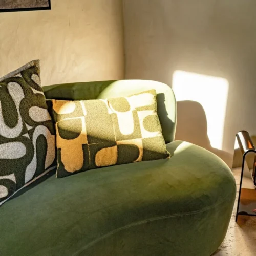 Coussin Granna Kaki/Vert Olive Athezza — vue 4