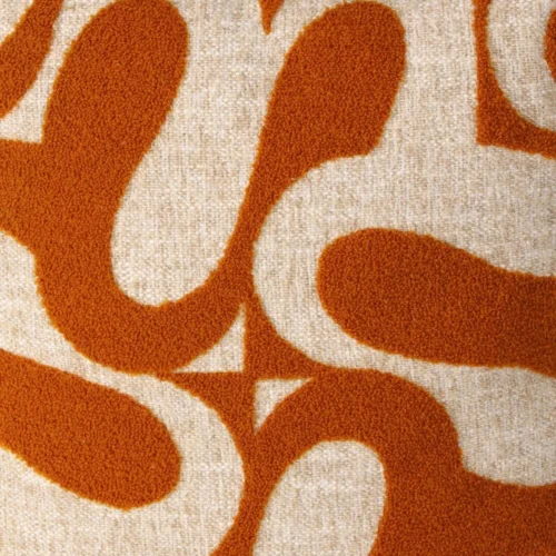 Coussin Granna Moutarde/Blanc Athezza — vue 3