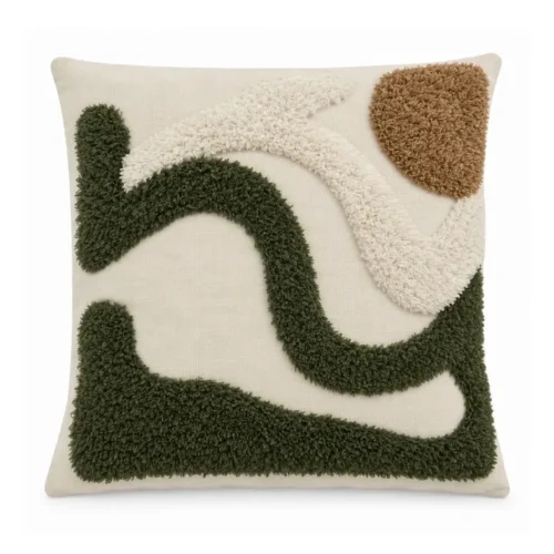 Coussin Kori Kaki 45 x 45 cm Athezza