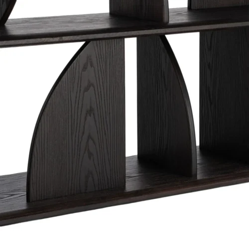 Étagère basse bois d'hévéa marron Ixia 83 cm — vue 10