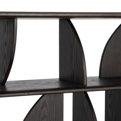 Étagère basse bois d'hévéa marron Ixia 83 cm — vue 7