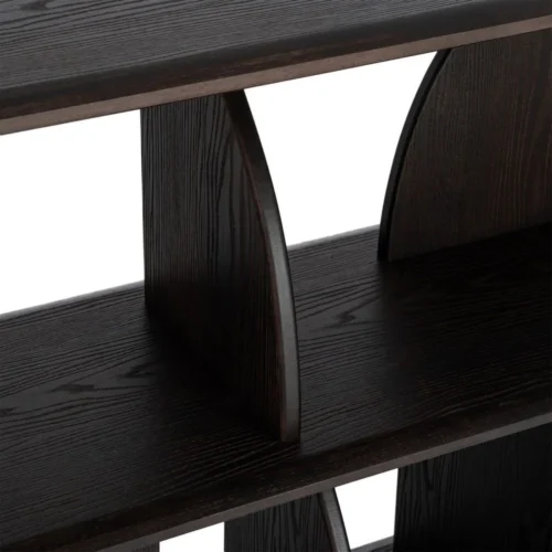 Étagère basse bois d'hévéa marron Ixia 83 cm — vue 8
