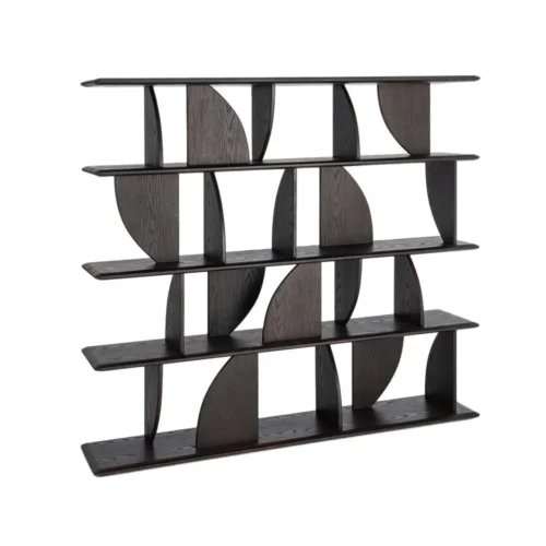 Étagère haute bois d'hévéa marron Ixia 161 cm — vue 3