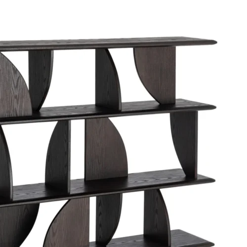 Étagère haute bois d'hévéa marron Ixia 161 cm — vue 4