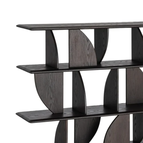 Étagère haute bois d'hévéa marron Ixia 161 cm — vue 5