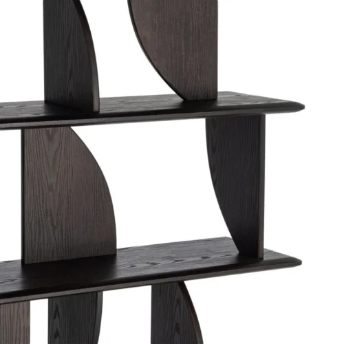 Étagère haute bois d'hévéa marron Ixia 161 cm — vue 9