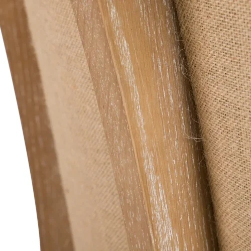 Fauteuil club aspect cuir cognac, jute et frêne Ethan Chloé 76 cm — vue 14