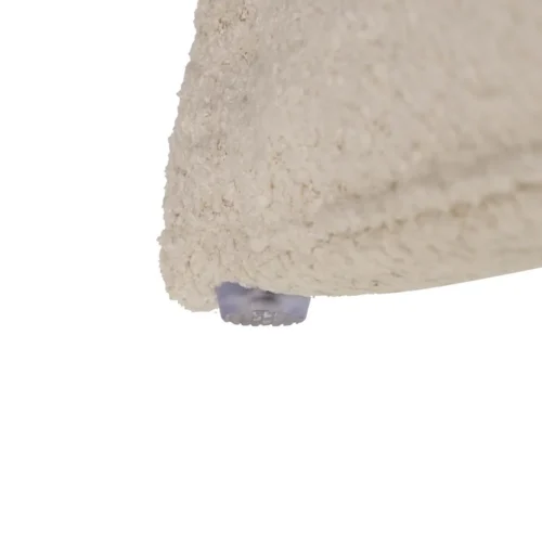 Fauteuil cocooning bouclette écru accoudoirs boudins Ethan Chloé 89 cm — vue 14