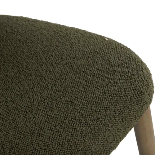 Chaise salle à manger vert olive pied bois Ethan Chloé — vue 6