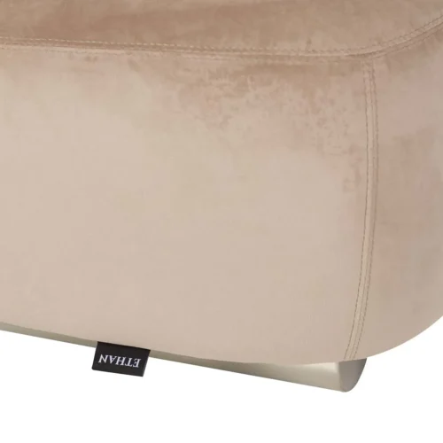 Fauteuil design rose poudré Qufu dossier traversin Ethan Chloé 100 cm — vue 8