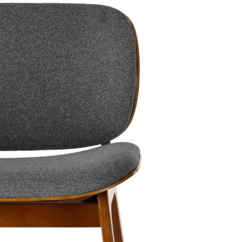 Fauteuil Kuji Anthracite Structure Bois Athezza — vue 5