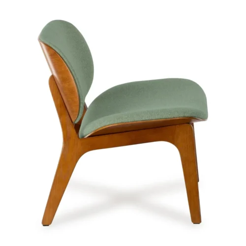 Fauteuil Kuji Vert Structure Bois Athezza — vue 3
