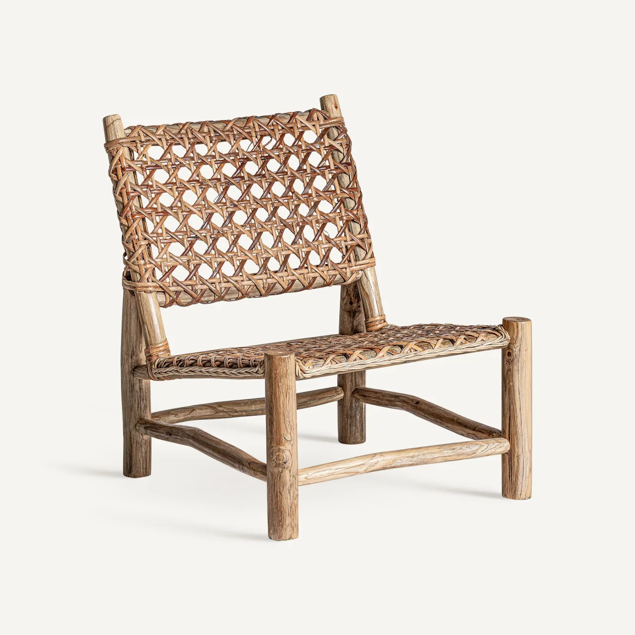 Fauteuil Luban teck et rotin Vical Home
