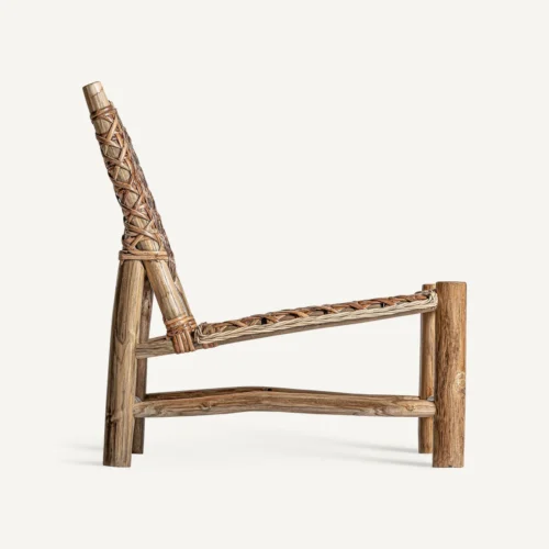 Fauteuil Luban teck et rotin Vical Home — vue 3