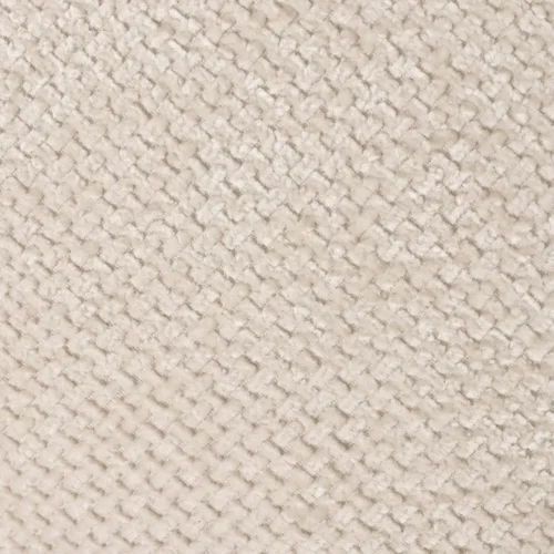 Fauteuil moelleux chenille écru à petits pieds noirs Ethan Chloé 100 cm — vue 11