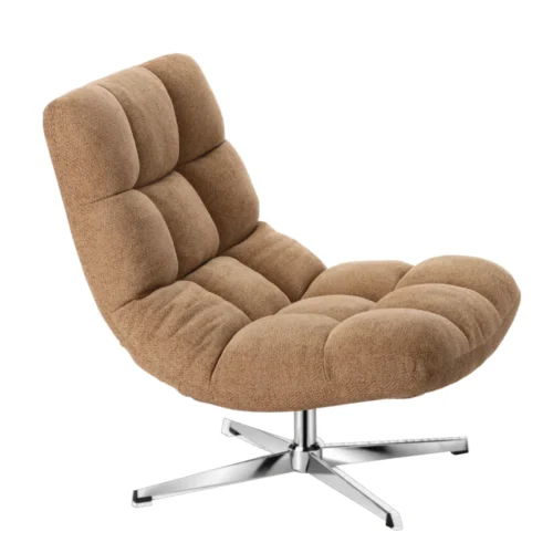 Fauteuil Montclar Weimar pied chrome Athezza — vue de profil