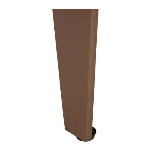 Fauteuil prince de galles dos cuir piètement cuivré Ethan Chloé 65 cm — vue 15