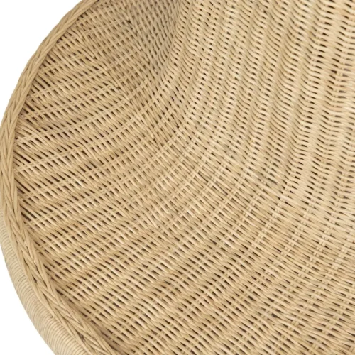 Fauteuil rotin haut dossier en coque tulipe Ethan Chloé 140 cm — vue 12