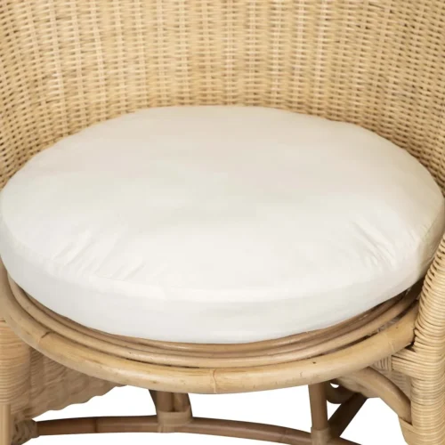 Fauteuil rotin haut dossier en coque tulipe Ethan Chloé 140 cm — vue 6