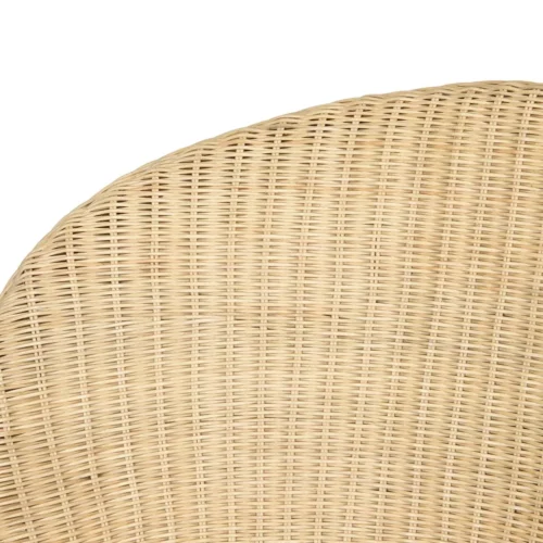 Fauteuil rotin haut dossier en coque tulipe Ethan Chloé 140 cm — vue 8