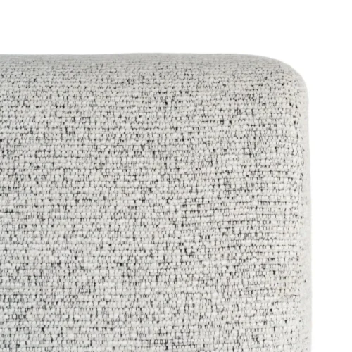 Fauteuil tissu chiné beige bois de frêne Ixia 70 cm — vue 3