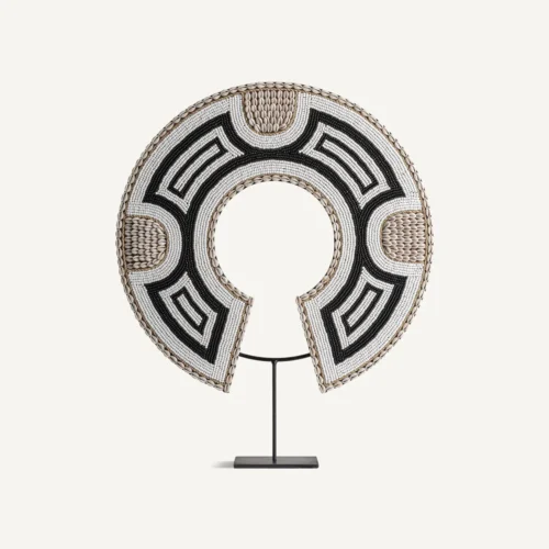 Figurine Blacke noir et blanc sur socle Vical Home