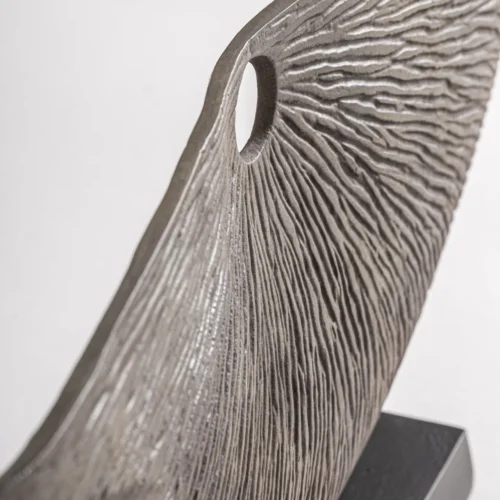 Figurine décorative aluminium gris Vical Home — vue 2