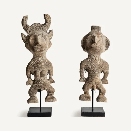 Décoration Figurines Tum bois sculpté lot de 2 Vical Home