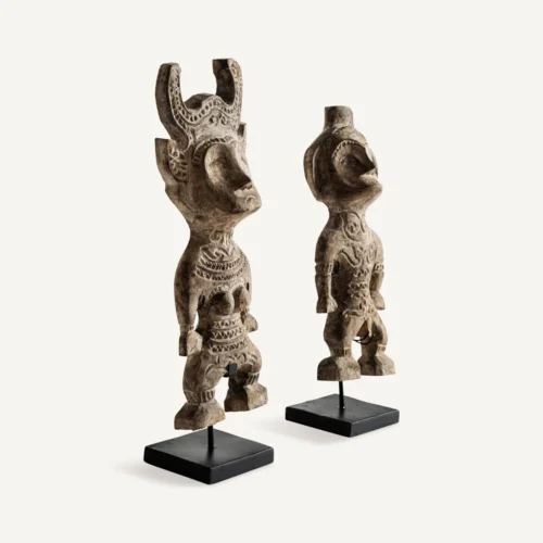 Figurines Tum bois sculpté lot de 2 Vical Home — vue 2
