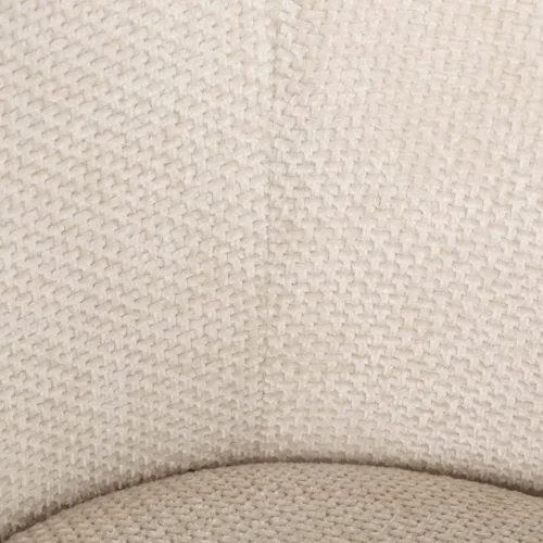 Grand canapé droit chenille écru Omaha dossier bas Ethan Chloé 240 cm — vue 8