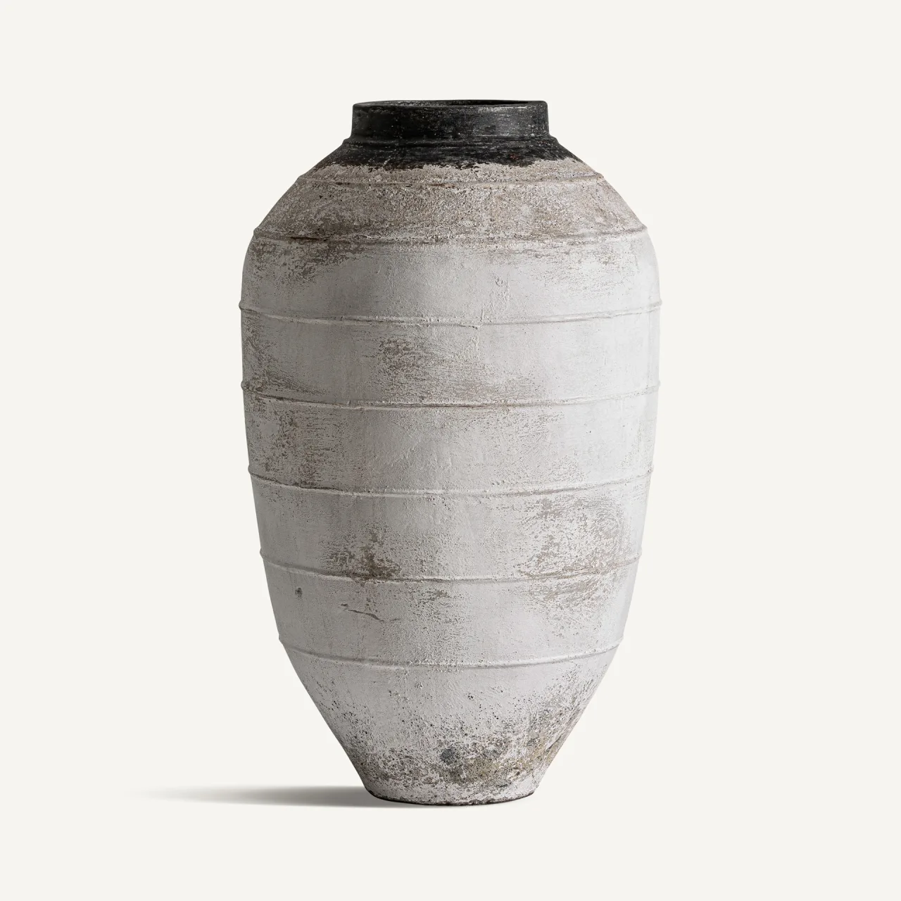 Grande jarre terre cuite blanche 100 cm Vical Home