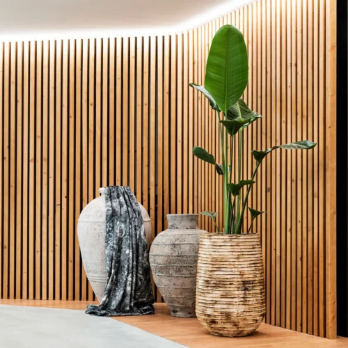 Jarre Aleksy terre cuite marron vieilli 90 cm Vical Home — vue 3