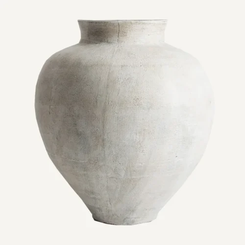 Jarre Artemisa terre cuite blanche Vical Home