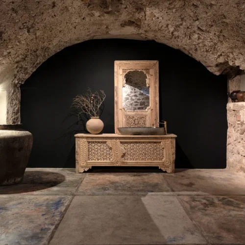 Jarre Colmberg terre cuite marron vieilli Vical Home — vue 5