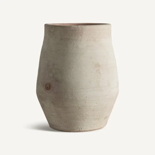 Vase et cache pot Jarre Kowalski argile blanc cassé Vical Home