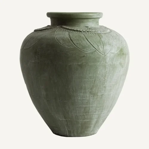 Jarre Llitia terre cuite verte Vical Home