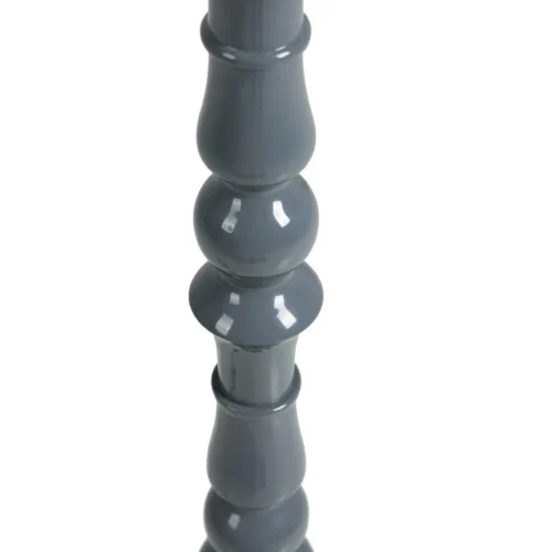 Lampadaire abat-jour à franges en lin écru et bleu Ethan Chloé 150 cm — vue 4