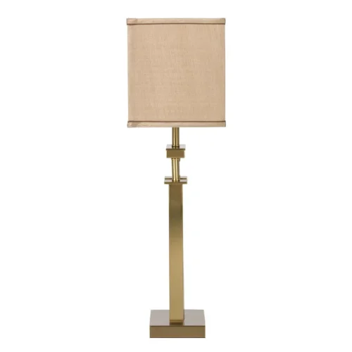 Lampe à poser abat-jour rectangulaire monture dorée Ethan Chloé 68 cm — vue 5