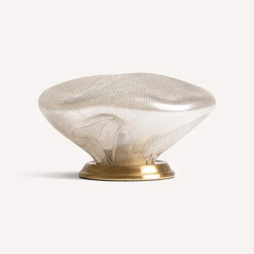 Lampe à poser Benji verre fumé et doré Vical Home