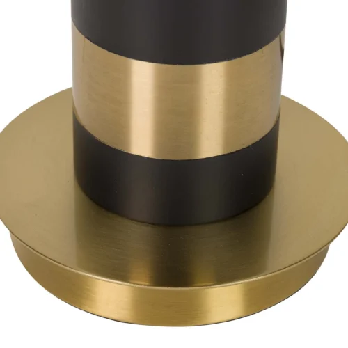 Lampe à poser colonne noire embase dorée Ethan Chloé 57 cm de haut — vue 3