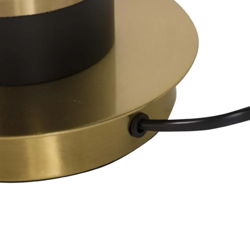 Lampe à poser colonne noire embase dorée Ethan Chloé 57 cm de haut — vue 5