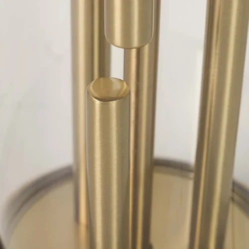 Lampe à poser colonnes de verre abat-jour noir Ethan Chloé 65 cm — vue 5