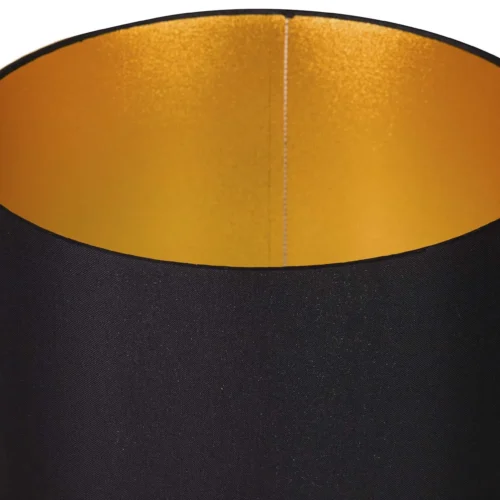 Lampe à poser colonnes de verre abat-jour noir Ethan Chloé 65 cm — vue 7