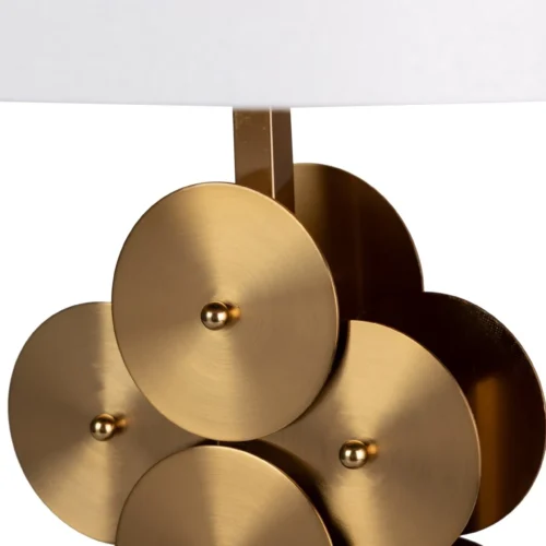 Lampe à poser disques dorés empilés Dallas Ethan Chloé 73 cm — vue 6