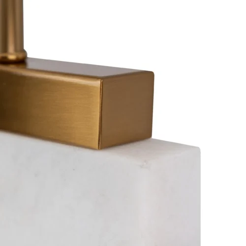 Lampe à poser marbre blanc deux blocs Austin Ethan Chloé 64 cm — vue 8