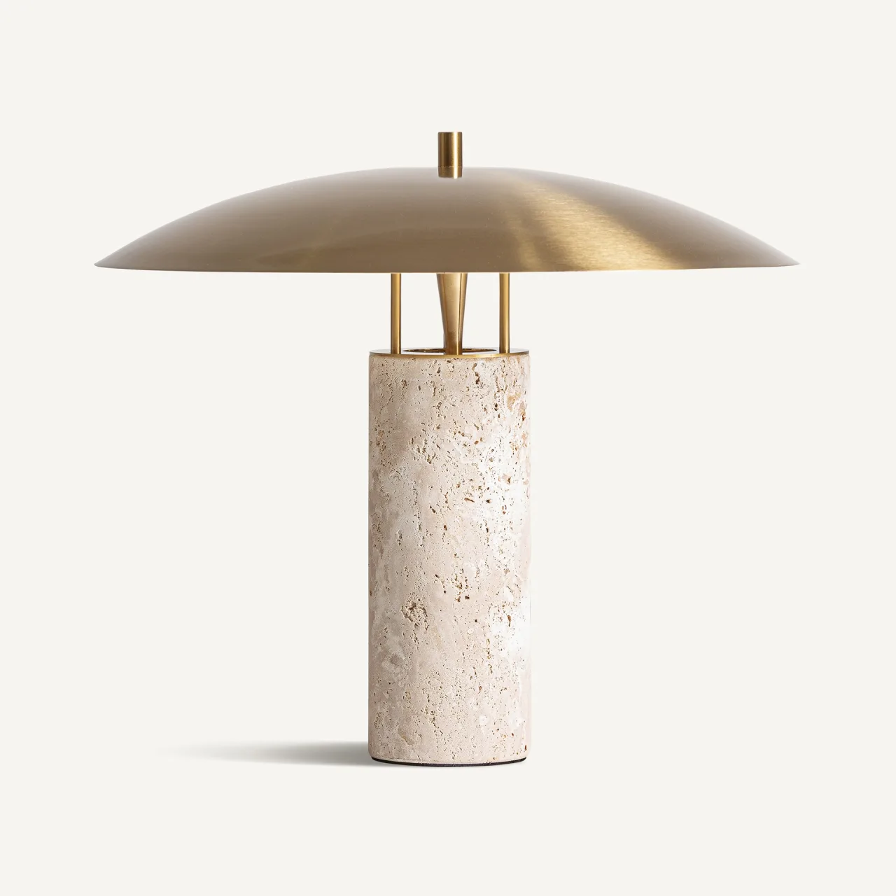 Lampe à poser Nucka travertin et doré Vical Home