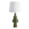 lampe a poser pied galbe laque abat jour ecru ethan chloe 75 cm 1