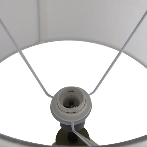 Lampe à poser pied galbé laqué abat-jour écru Ethan Chloé 75 cm — vue 6
