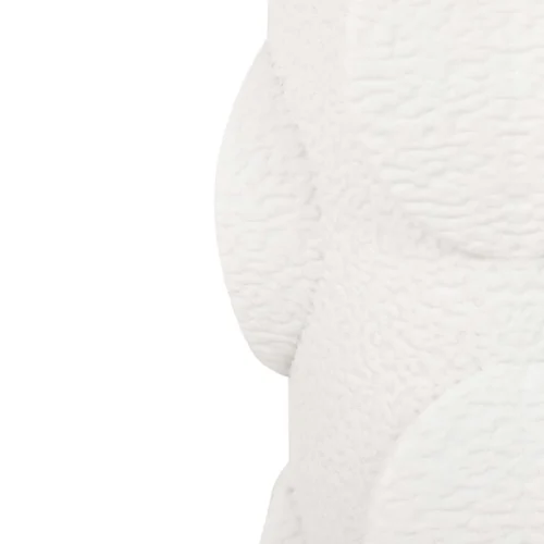 Lampe à poser pied sculpté blanc socle doré Ethan Chloé 60 cm — vue 7