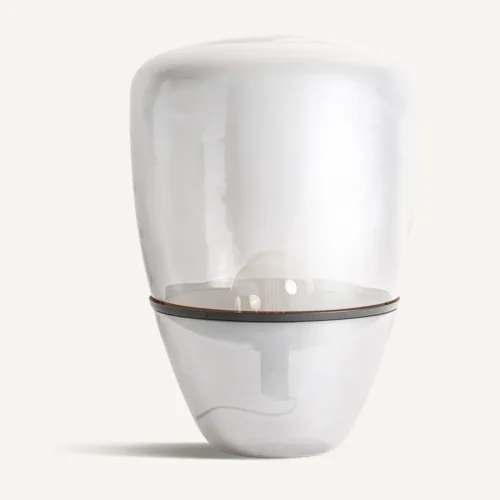 Lampes à poser Vical Home Lampe à poser verre gris fumé et fer argenté 62 cm Vical Home